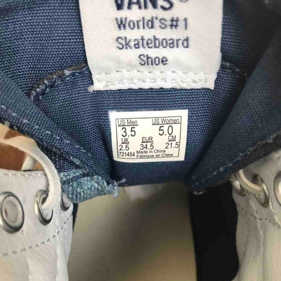 VANS SK8-HI MTE Floral Zip Blue Kid’s AUTHENTIC - Picture 6 of 6